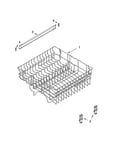 Upper rack and track parts