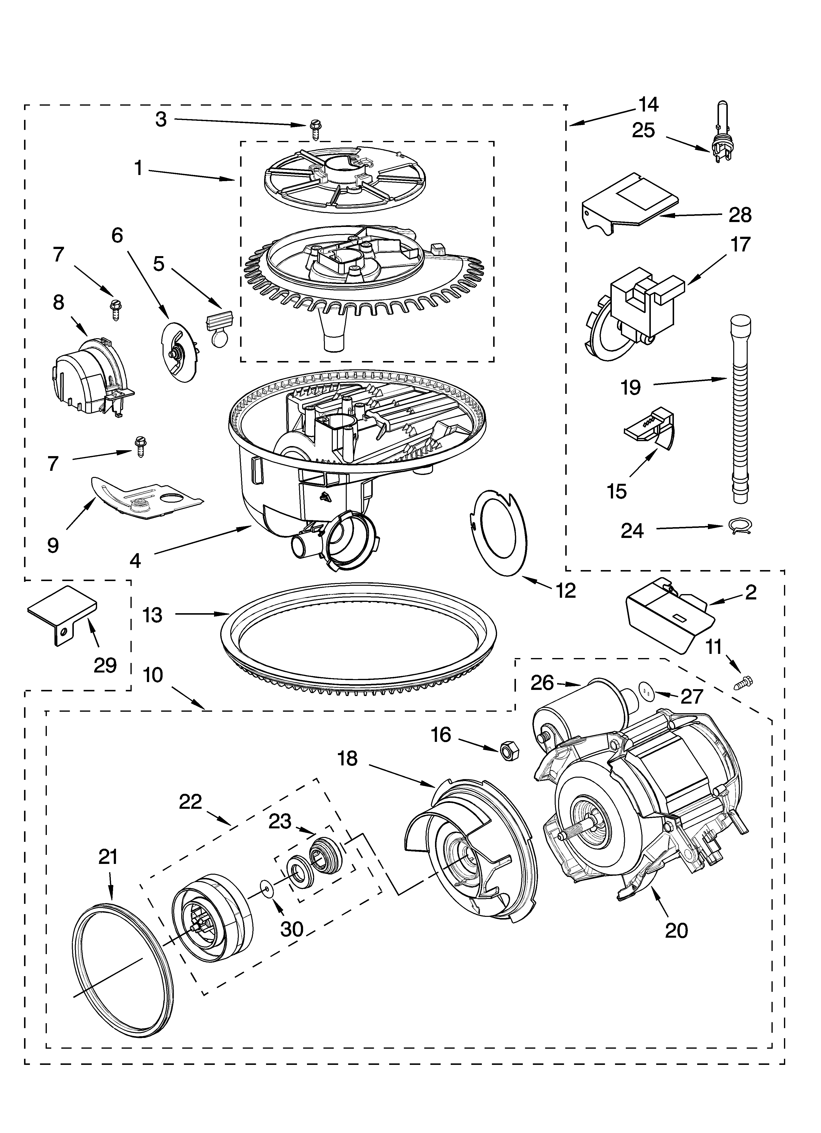 Pump and motor parts