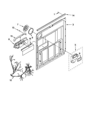 Door and latch parts