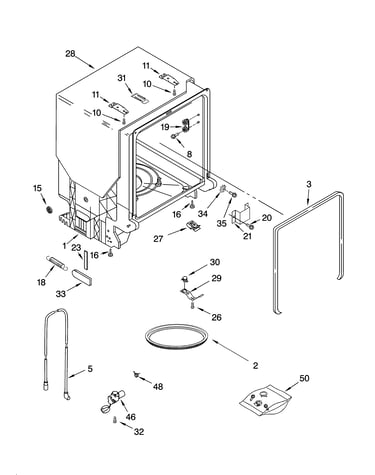 Tub and frame parts
