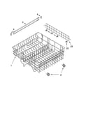 Upper rack and track parts