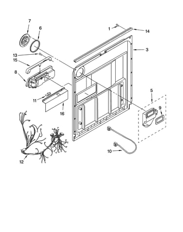 Door and latch parts