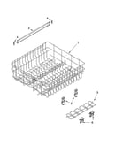 Upper rack and track parts