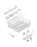 Upper rack and track parts