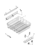 Upper rack and track parts