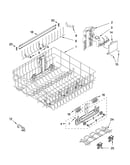 Upper rack and track parts