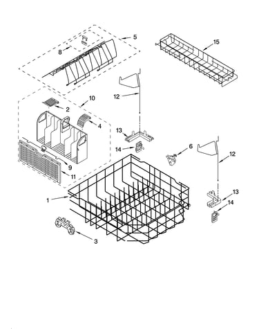 Lower rack parts
