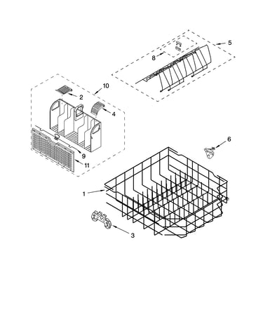 Lower rack parts
