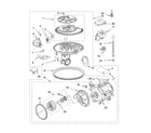 Whirlpool GU2300XTLS2 pump and motor parts diagram