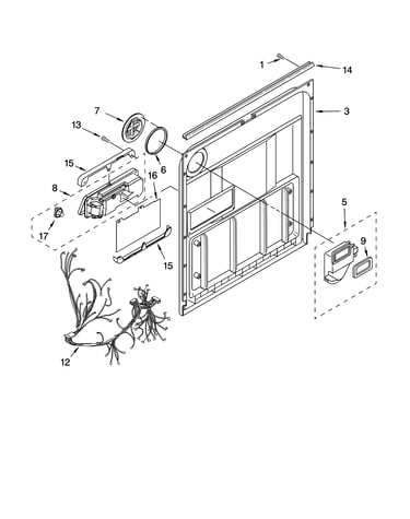 Door and latch parts