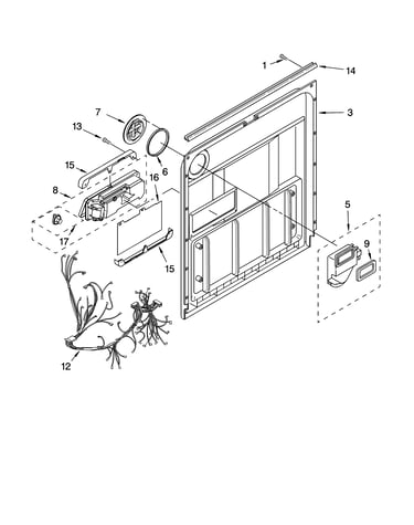 Door and latch parts