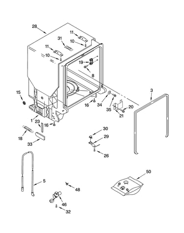 Tub and frame parts