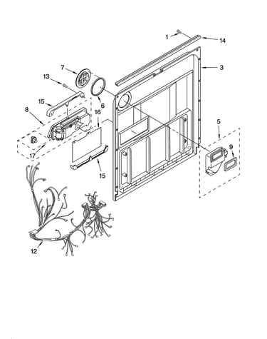 Door and latch parts