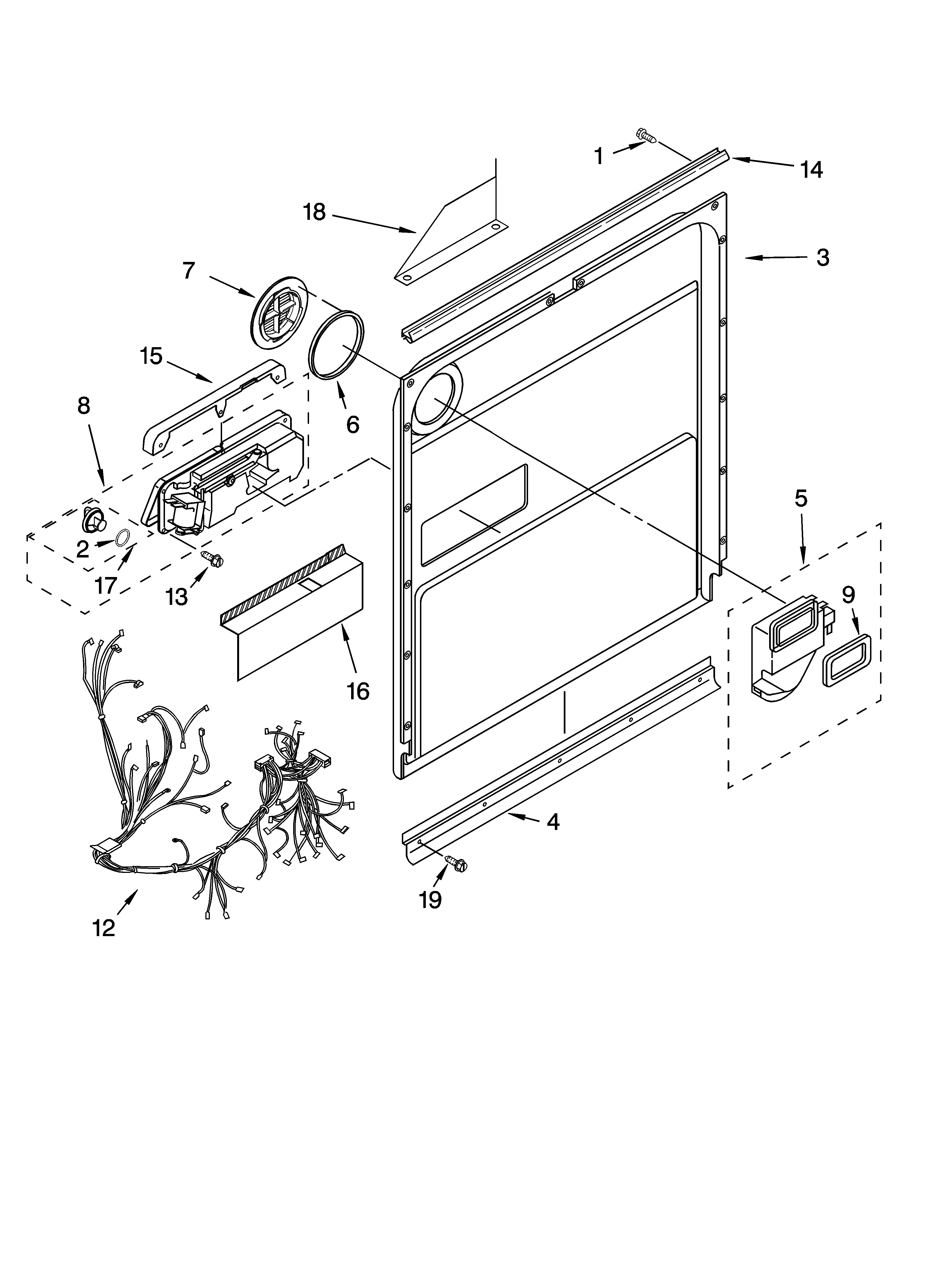 Door and latch parts
