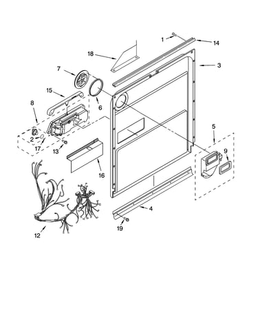 Door and latch parts