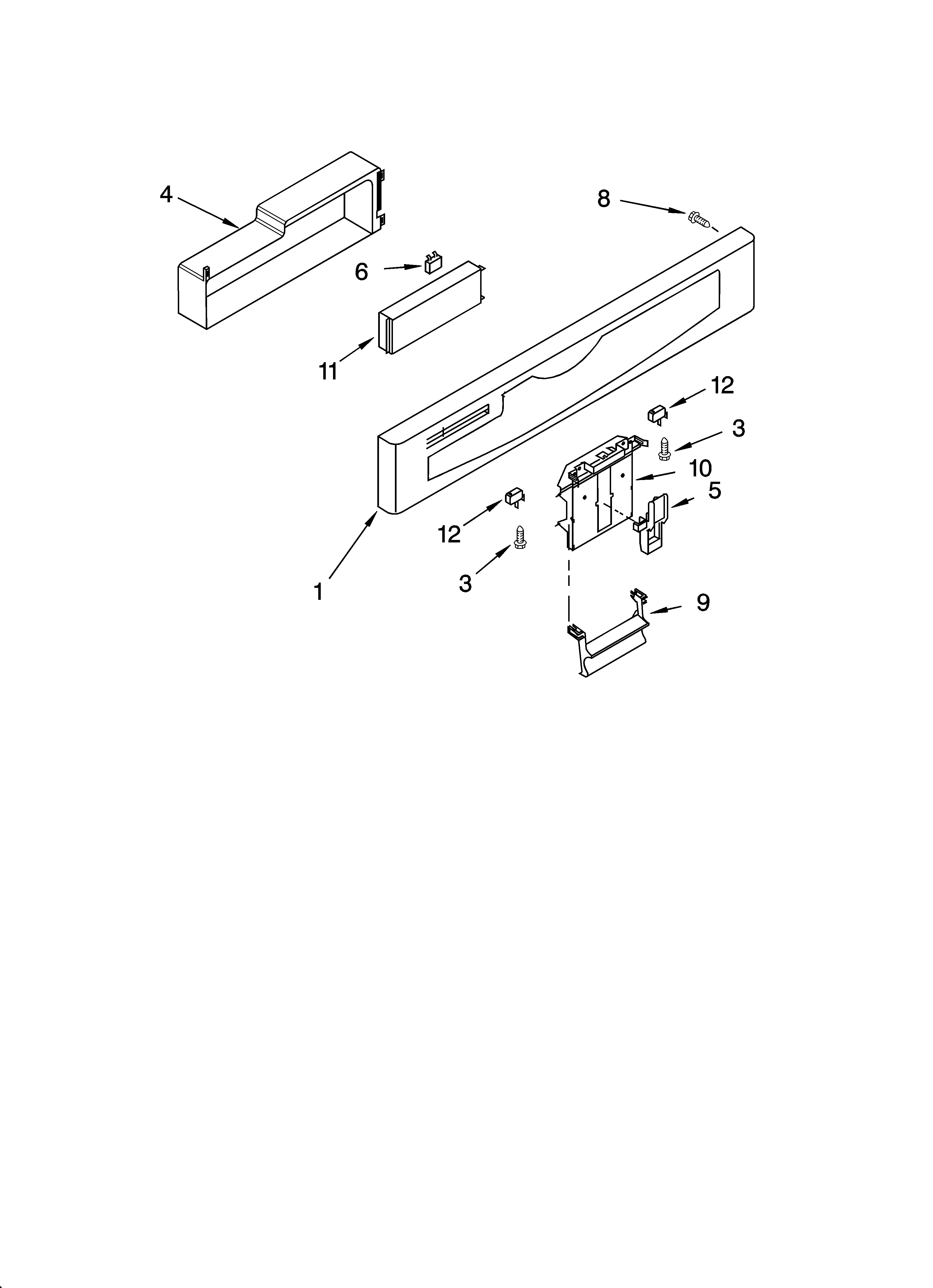 Control panel parts