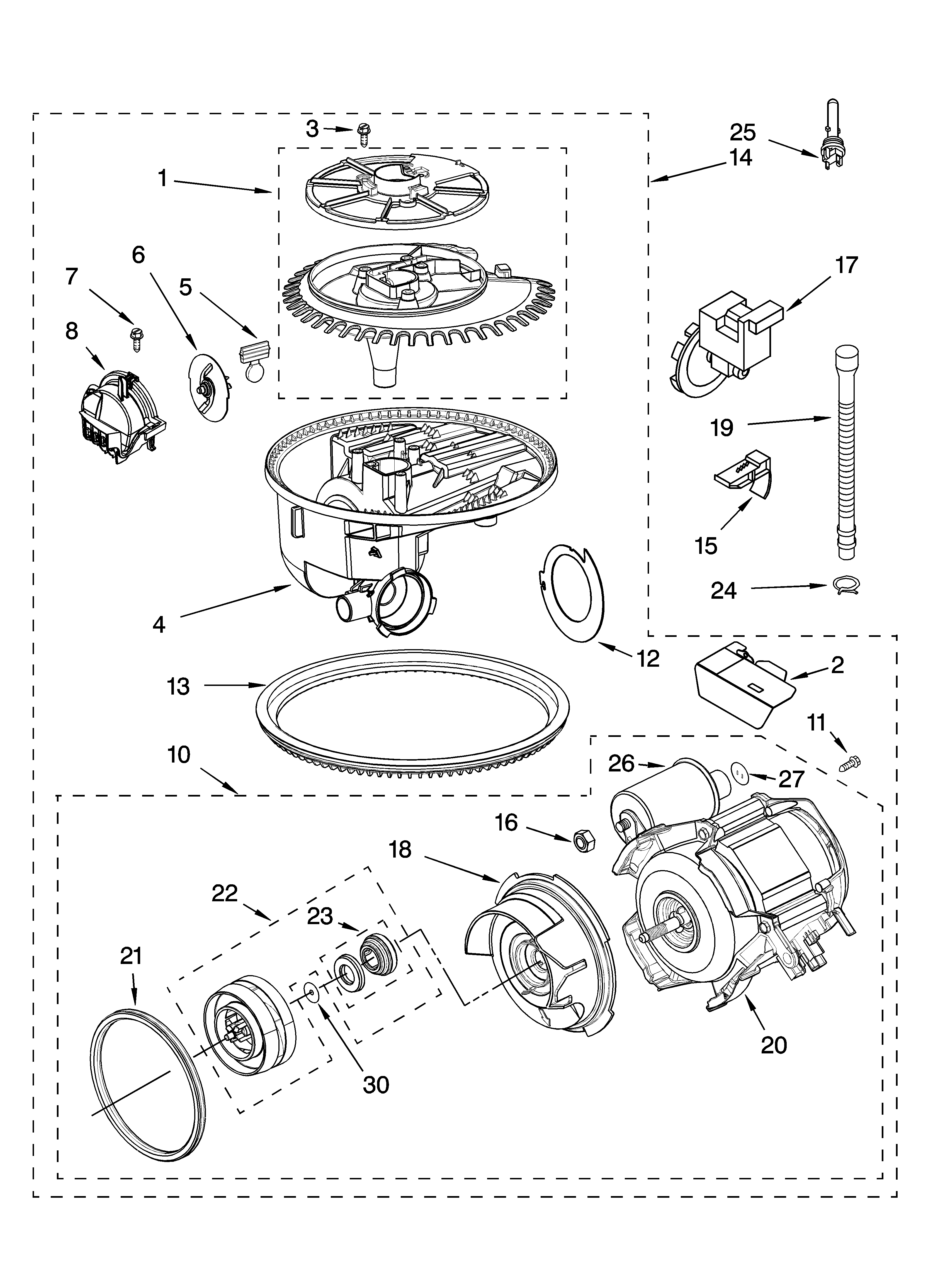 Pump and motor parts
