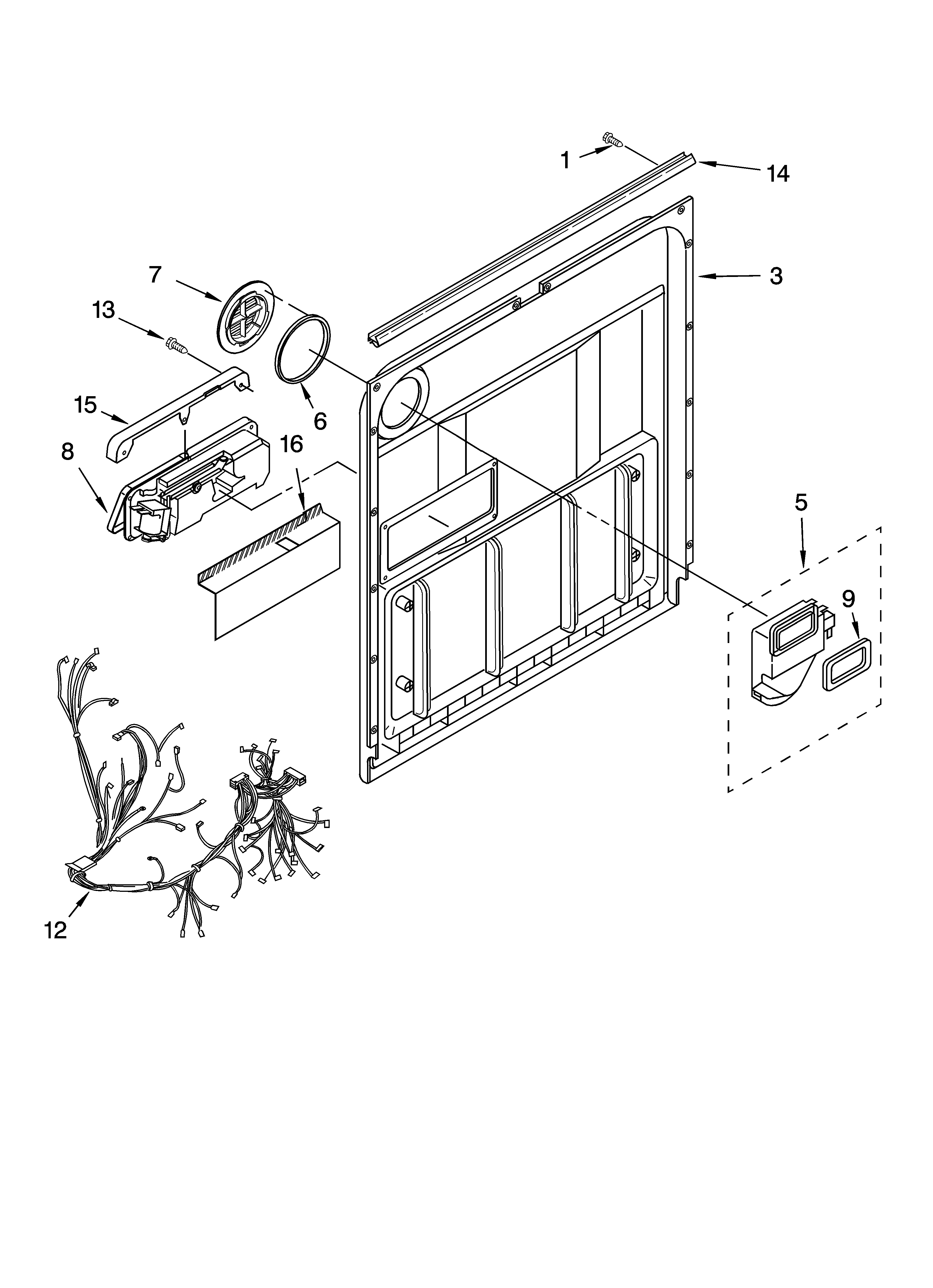 Door and latch parts