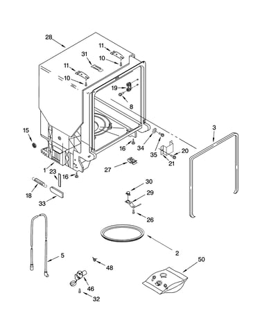 Tub and frame parts