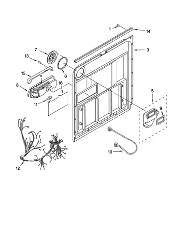 Door and latch parts