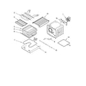KitchenAid KERK807PWW00 internal oven parts diagram