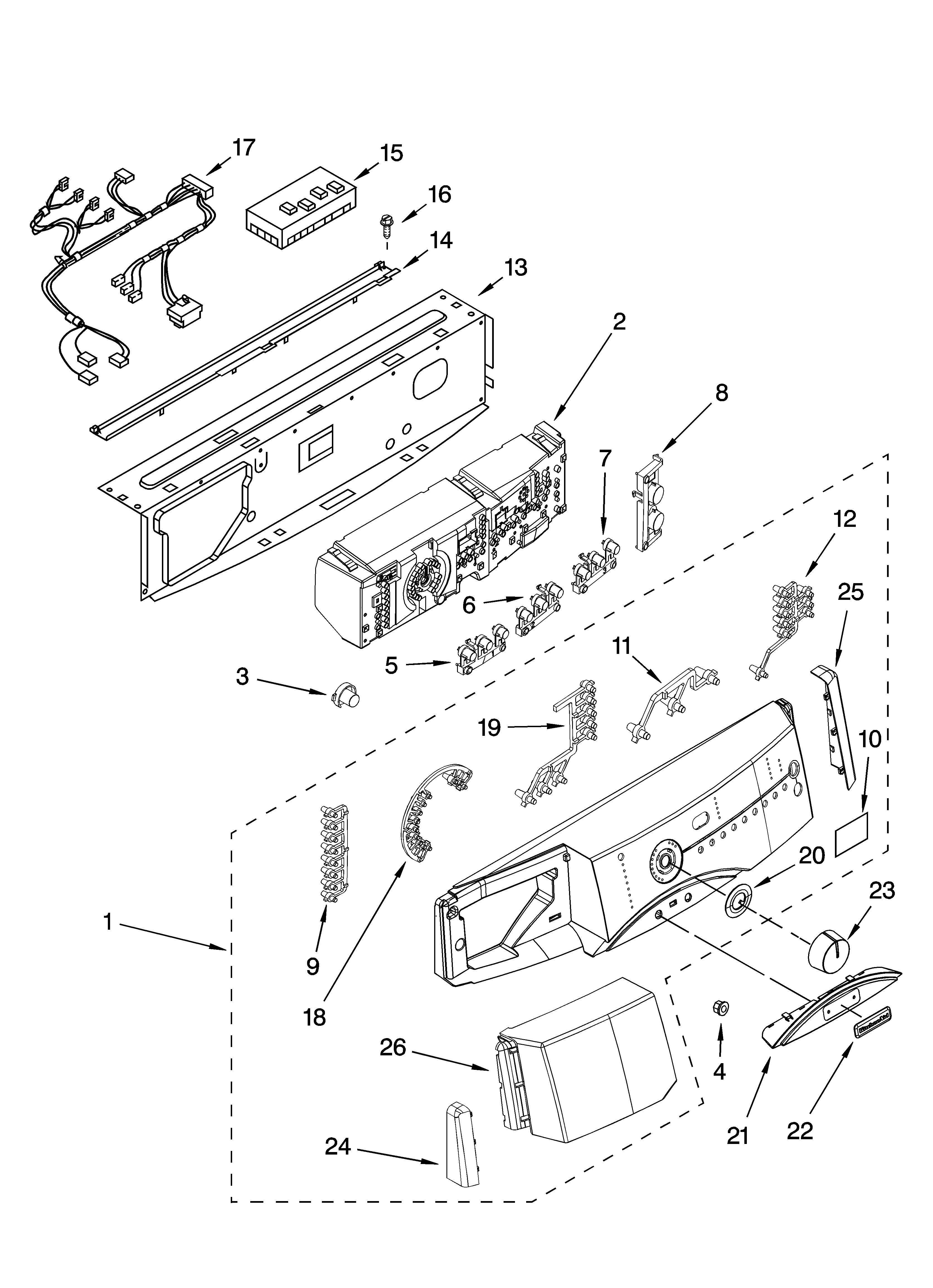 Control panel parts