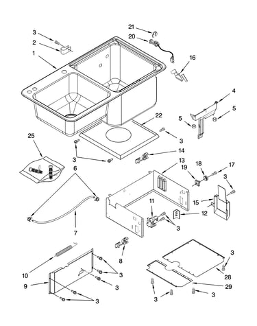 Tub/sink parts