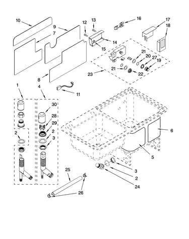 Air-gap and dispenser parts
