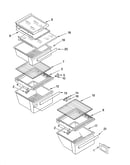 Refrigerator shelf parts