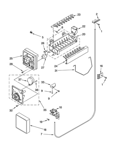 Icemaker parts, optional parts