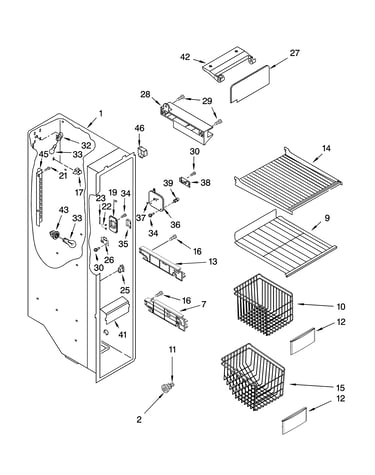 Freezer liner parts