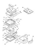 Refrigerator shelf parts