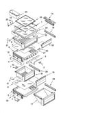 Refrigerator shelf parts