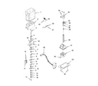 KitchenAid KSRW25CRSS01 motor and ice container parts diagram