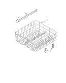 Upper rack and track parts