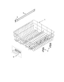 Upper rack and track parts