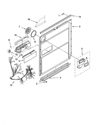 Door and latch parts