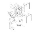 KitchenAid KUDI01DLBT3 tub and frame parts diagram