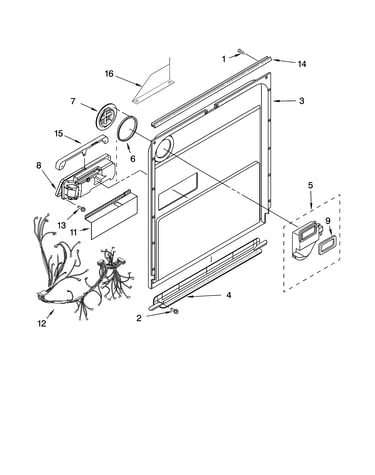 Door and latch parts