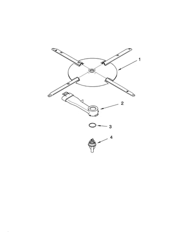 Lower washarm and strainer parts