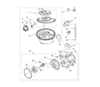 KitchenAid KUDI01DLBS6 pump and motor parts diagram