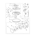 KitchenAid KUDI01FKSS1 pump and motor parts diagram