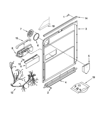 Door and latch parts