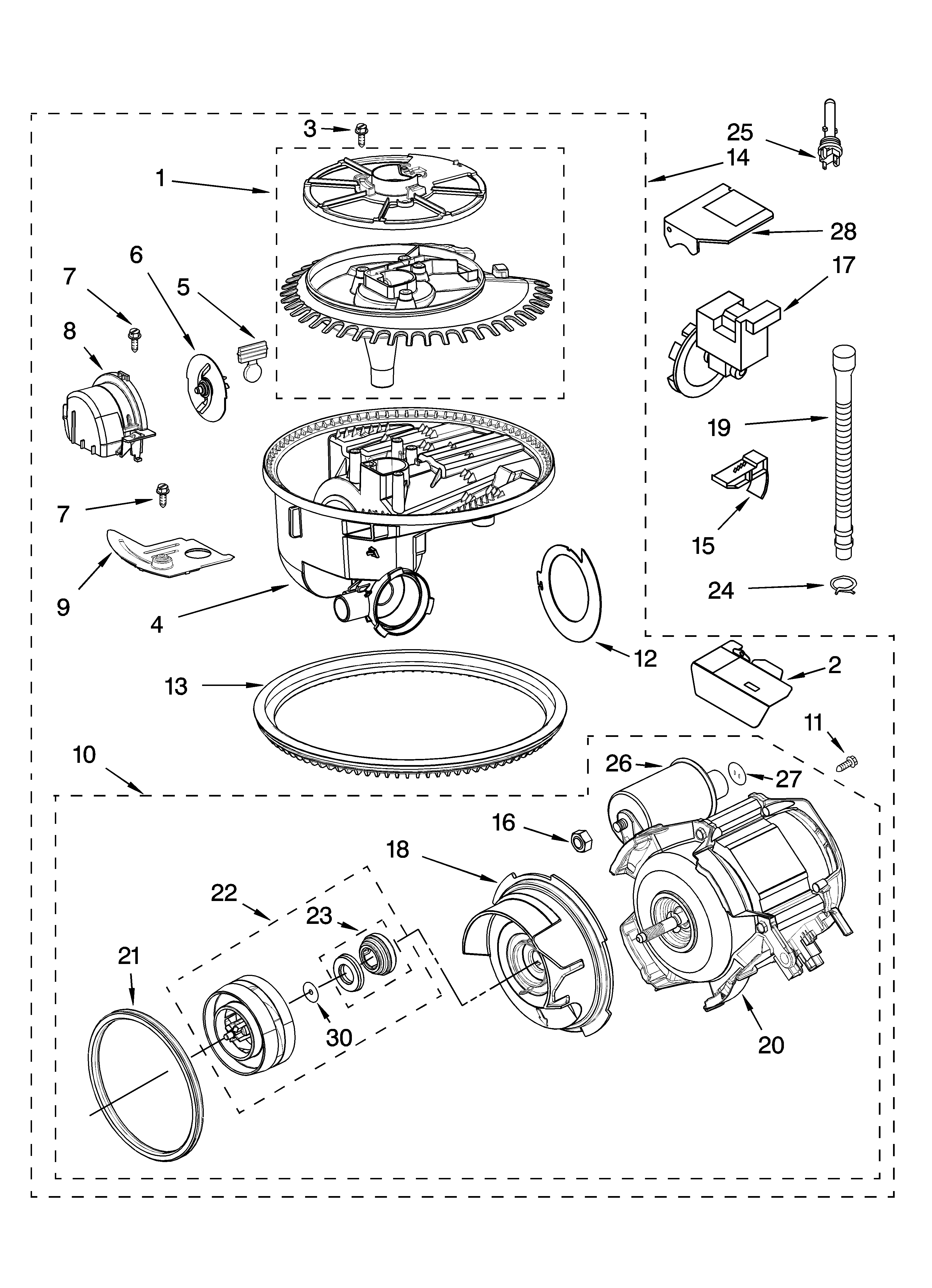 Pump and motor parts