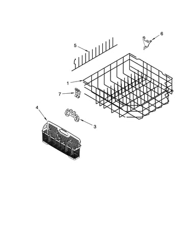 Lower rack parts, optional parts (not included)
