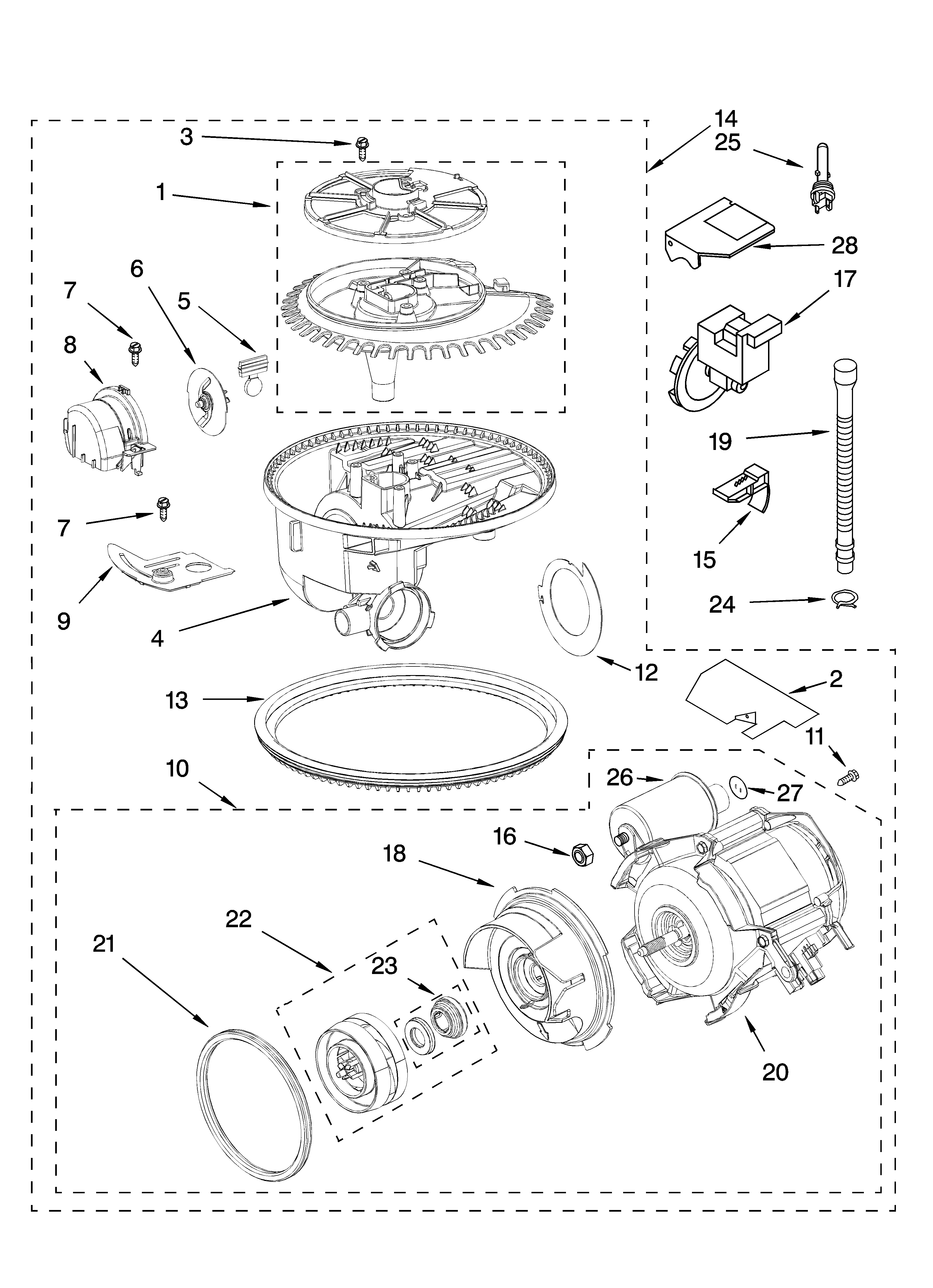 Pump and motor parts