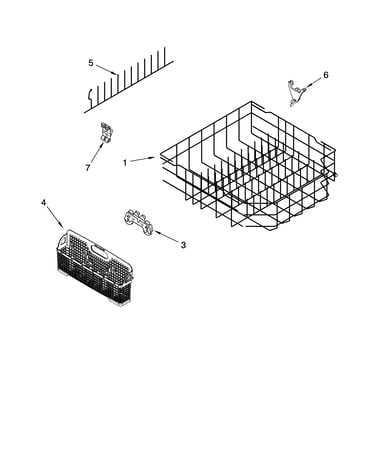 Lower rack parts