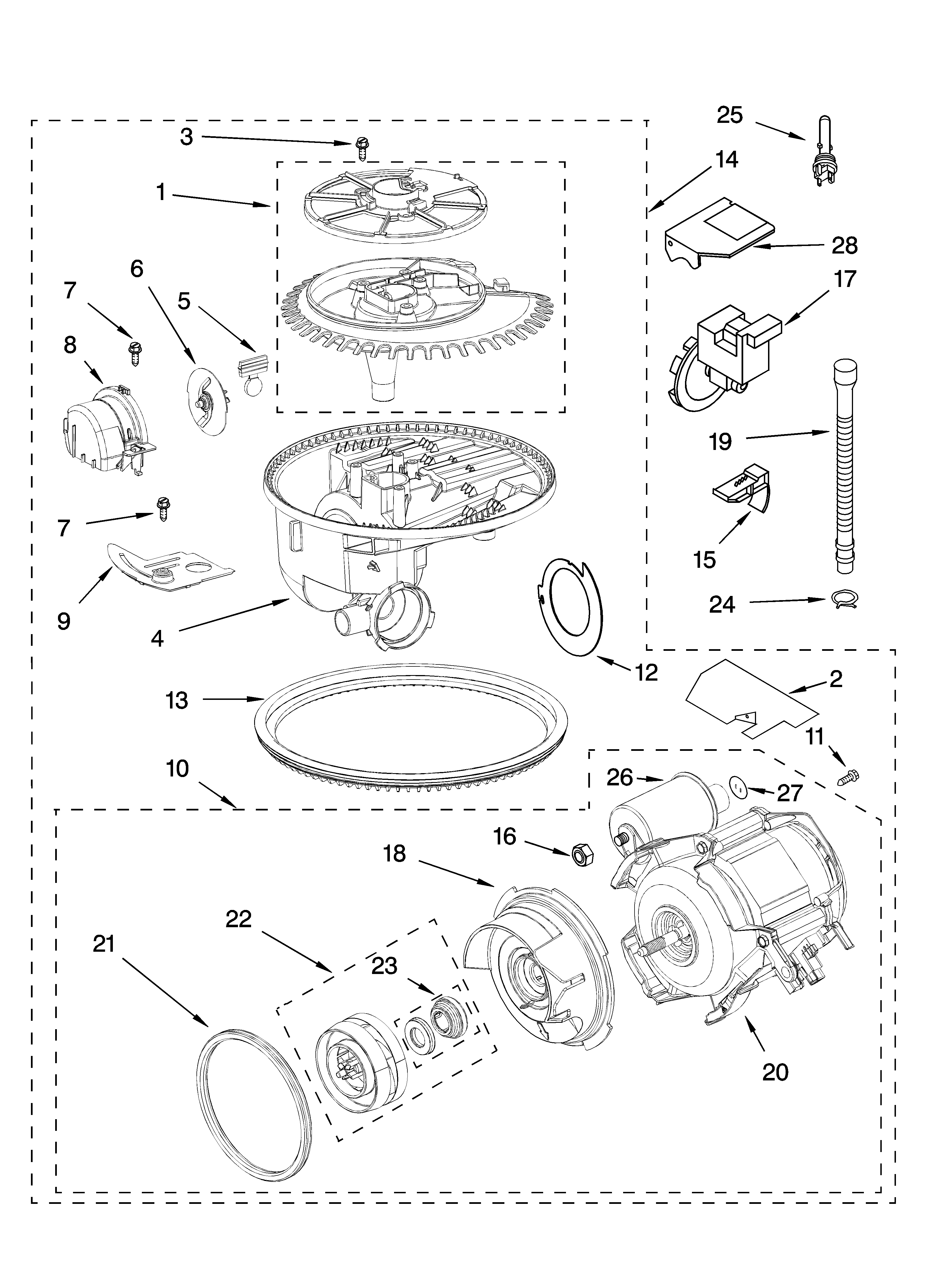 Pump and motor parts