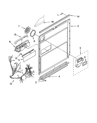 Door and latch parts