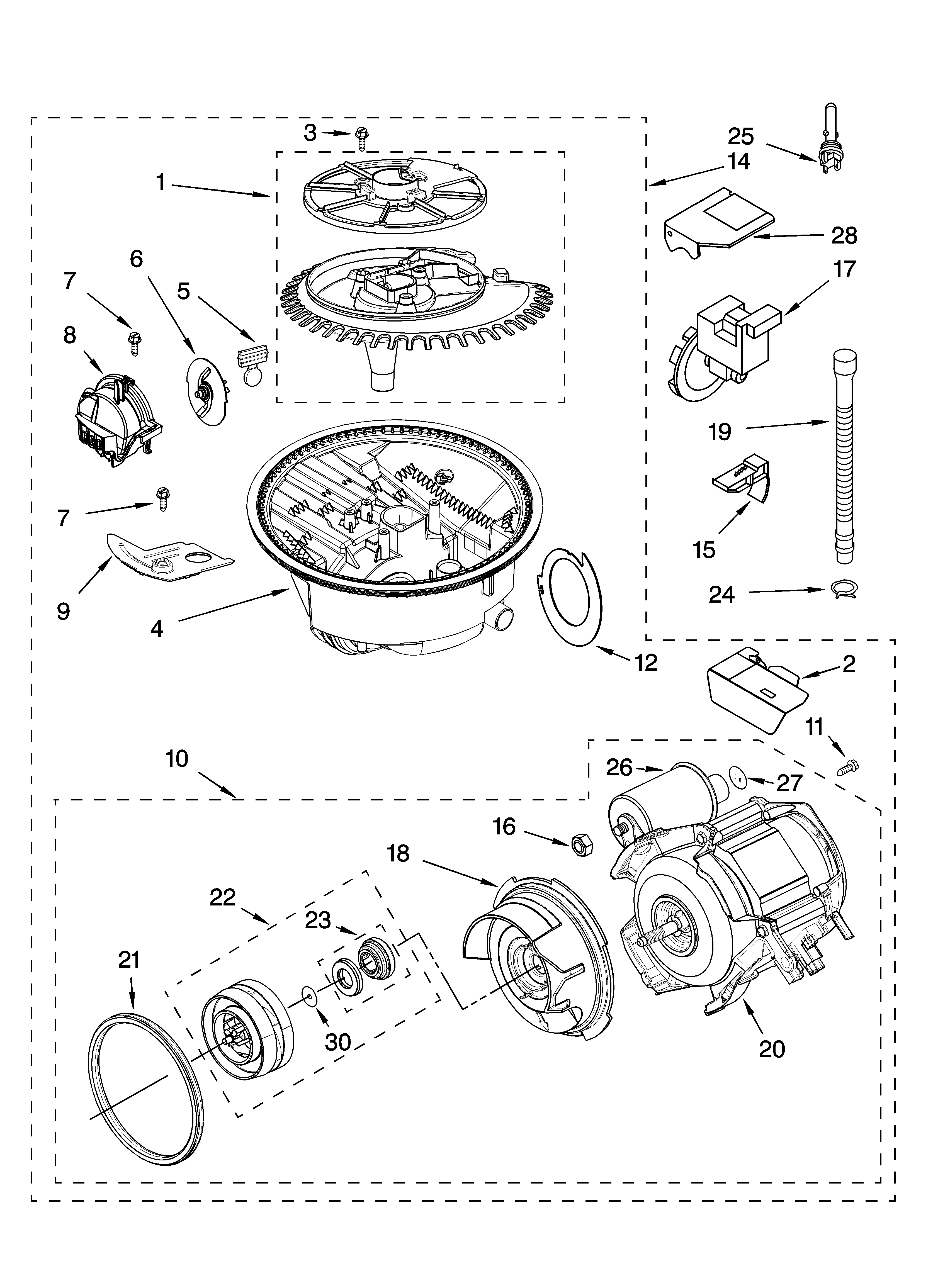 Pump and motor parts